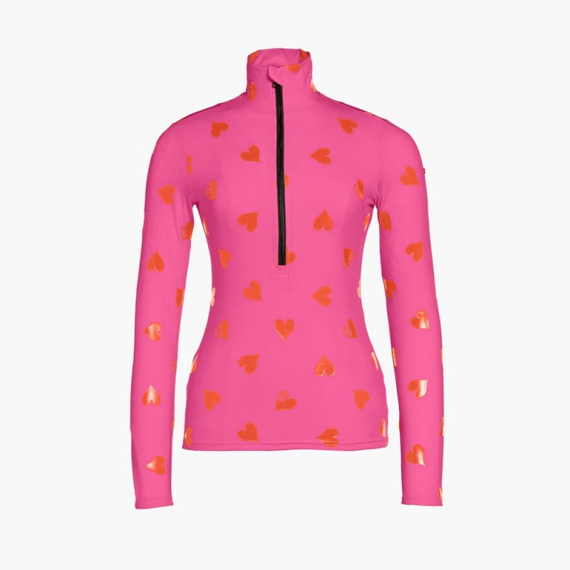 Goldbergh LOVEY ski pully Ski Tops Pink | 145679QNK