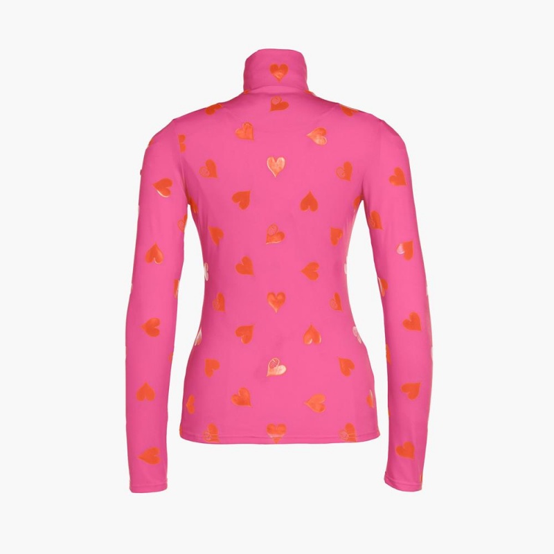 Goldbergh LOVEY ski pully Ski Tops Pink | 145679QNK