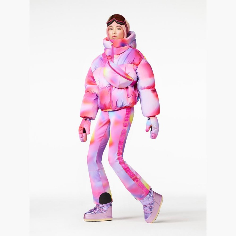 Goldbergh LUMINA Ski Jacket Pink Purple | 093728HRW