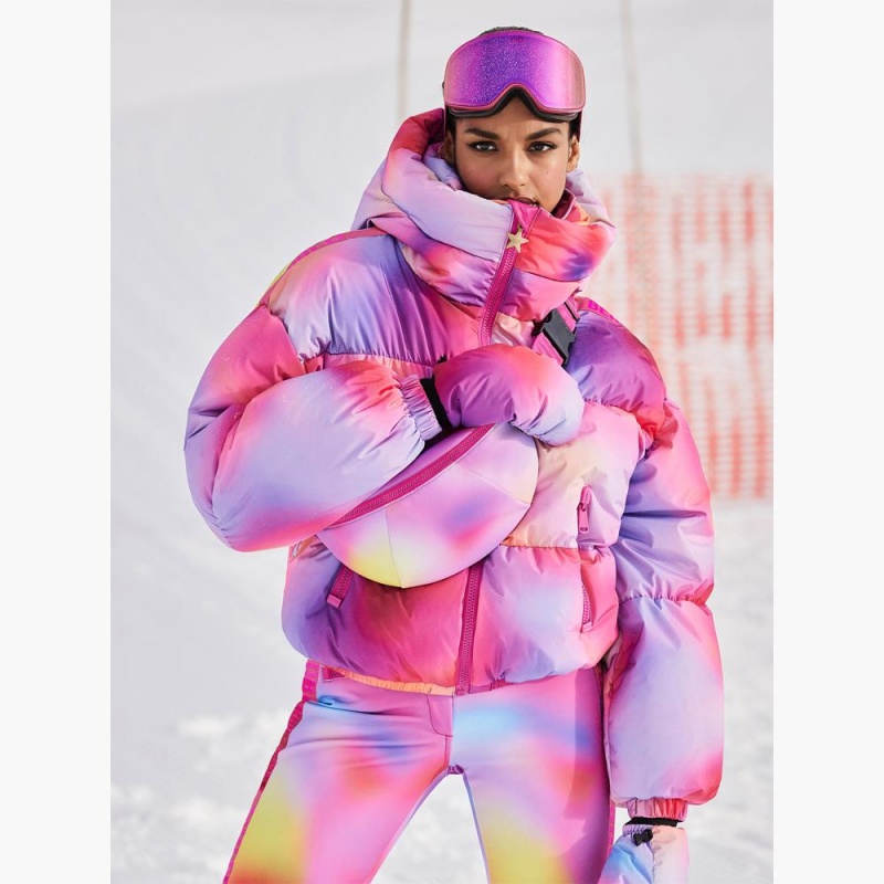 Goldbergh LUMINA Ski Jacket Pink Purple | 093728HRW