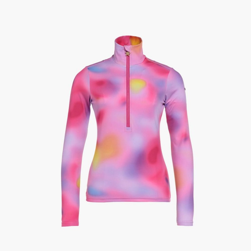 Goldbergh LUNA ski pully Ski Tops Pink Purple | 380712IBG