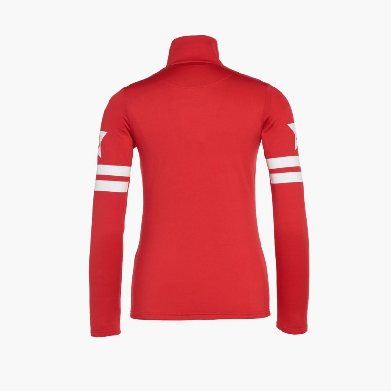 Goldbergh MAPLE LEAF ski pully Ski Tops Red | 168234KQC