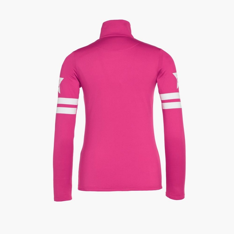 Goldbergh MAPLE LEAF ski pully Ski Tops Pink | 485613RNS