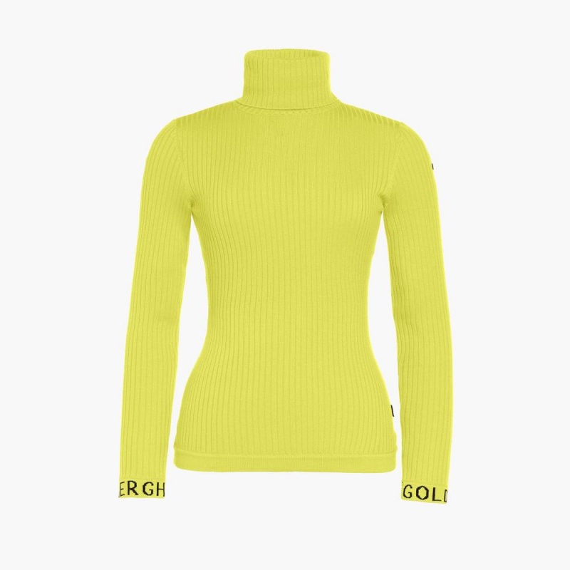 Goldbergh MIRA long sleeve knit Sweater Light Green | 614532NKU