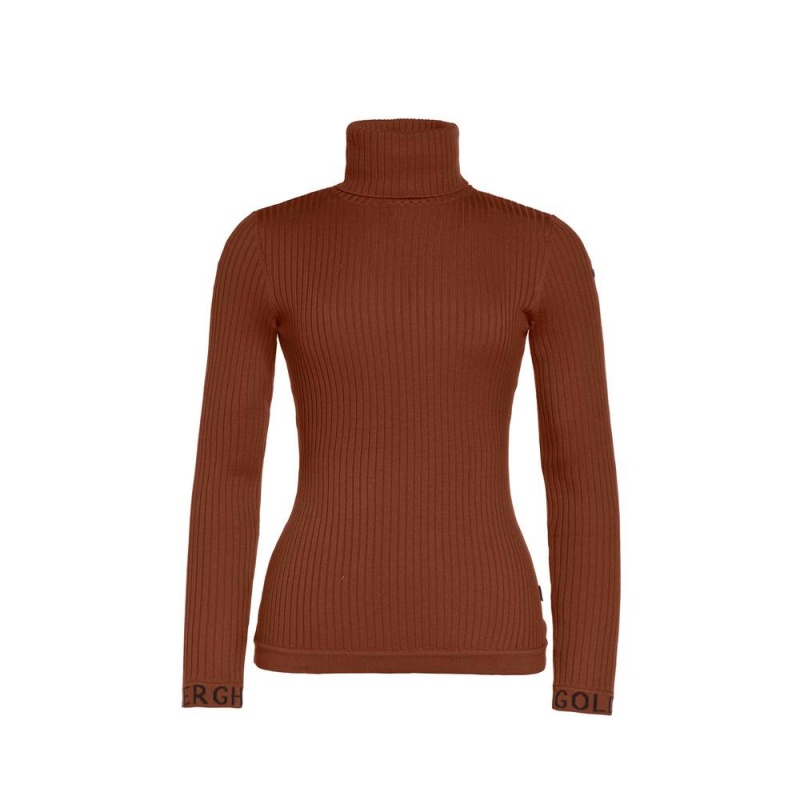 Goldbergh MIRA long sleeve knit Sweater Beige | 254179WAX