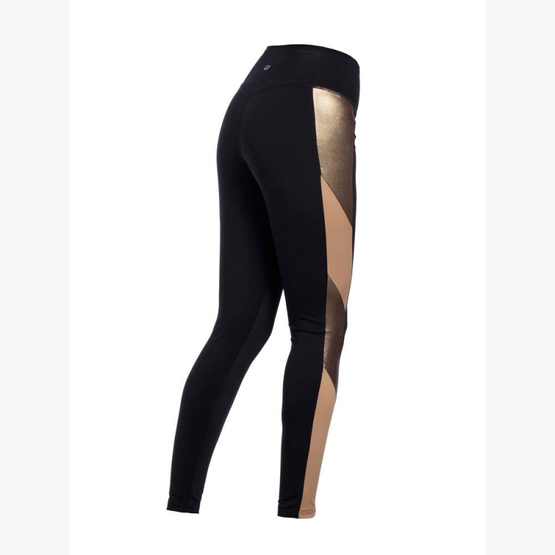 Goldbergh Mosaic Leggings Gold | 319840VJY