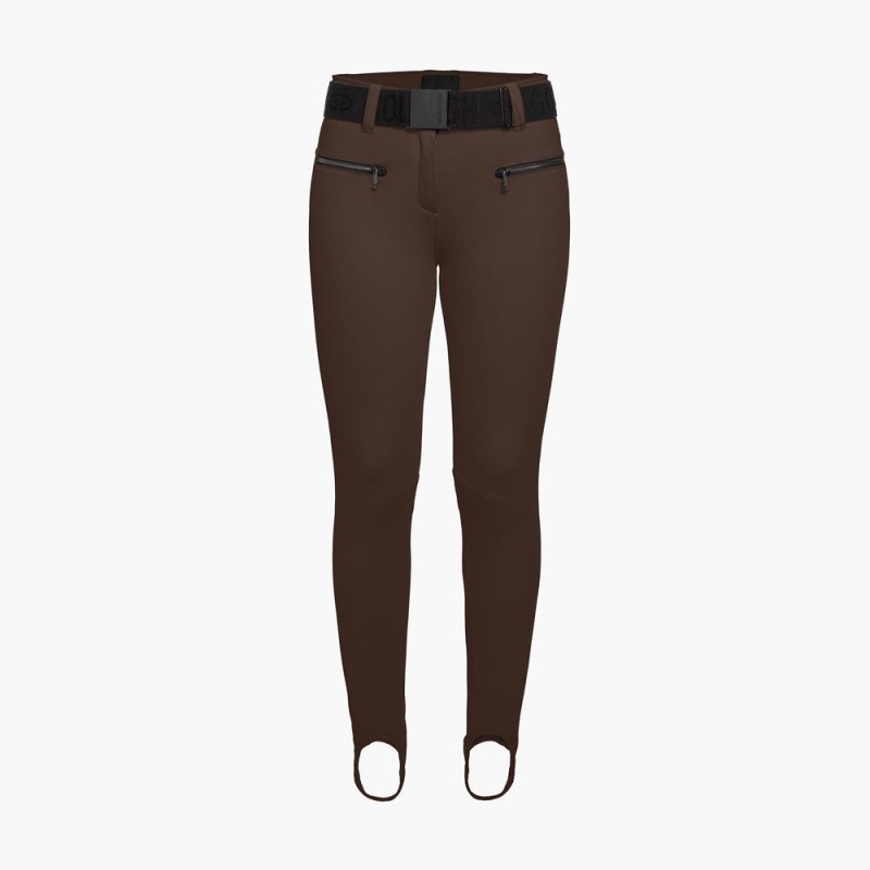 Goldbergh PARIS Ski Pants Dark Brown | 714685ONT