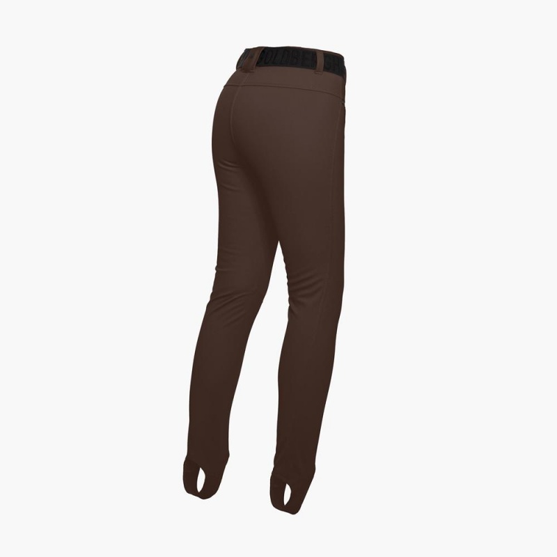 Goldbergh PARIS Ski Pants Dark Brown | 714685ONT