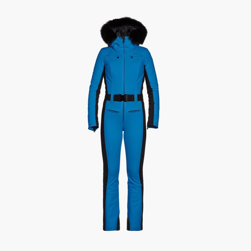 Goldbergh PARRY faux border Ski Suit Blue | 196827TOV