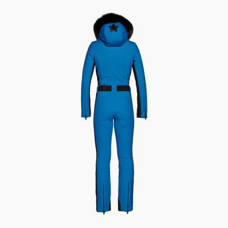 Goldbergh PARRY faux border Ski Suit Blue | 196827TOV