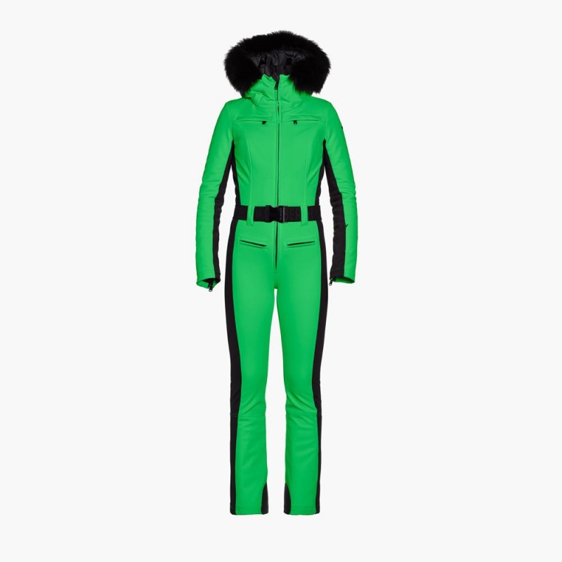 Goldbergh PARRY faux border Ski Suit Green | 694325MHF