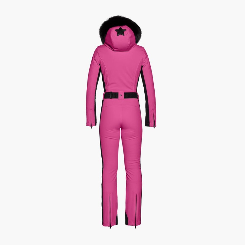 Goldbergh PARRY faux border Ski Suit Pink | 691352HXY