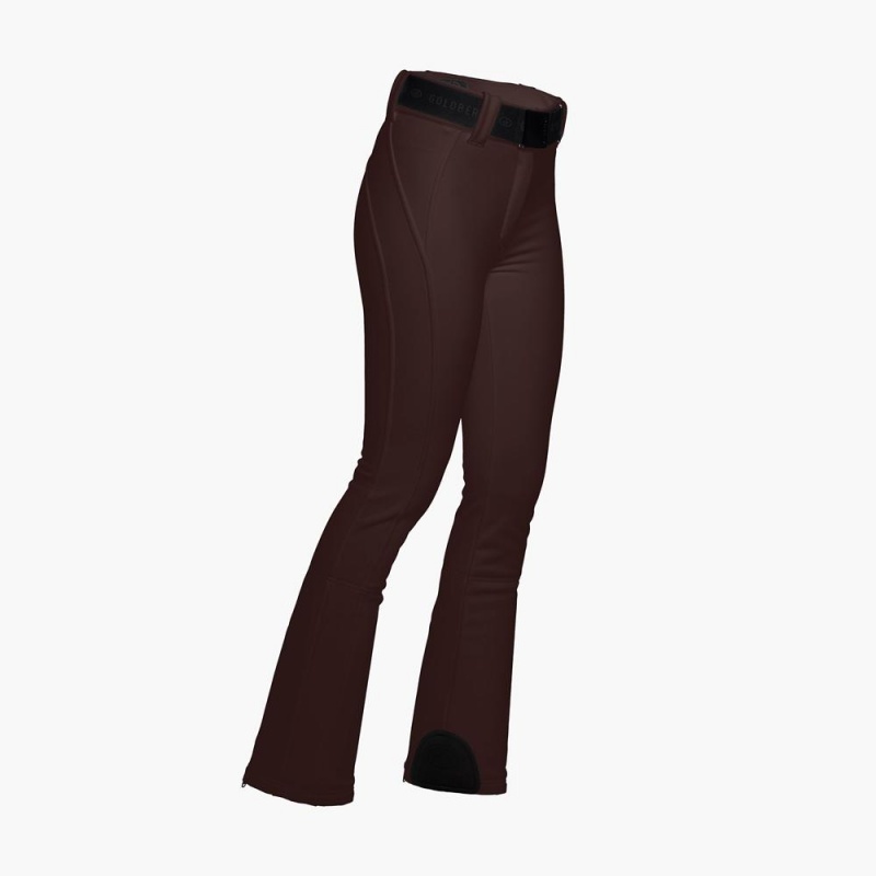 Goldbergh PIPPA Ski Pants Dark Brown | 045739GKJ