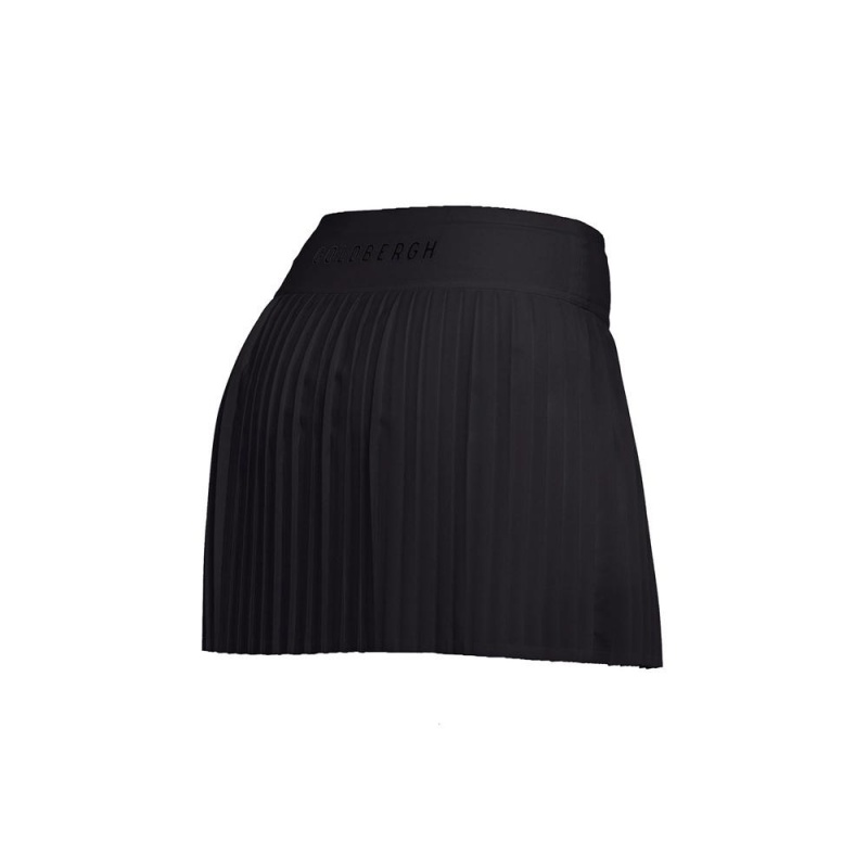 Goldbergh PLISSÉ Skirt Black | 793014YGI