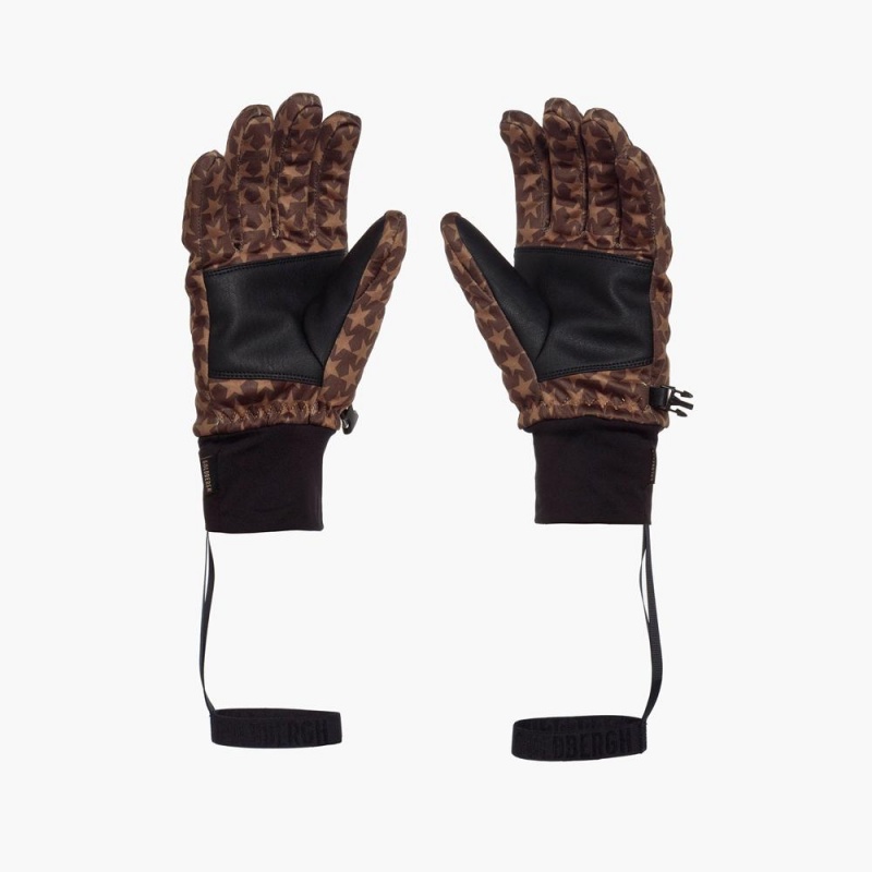 Goldbergh POLARIS Gloves Dark Brown | 519482VHU