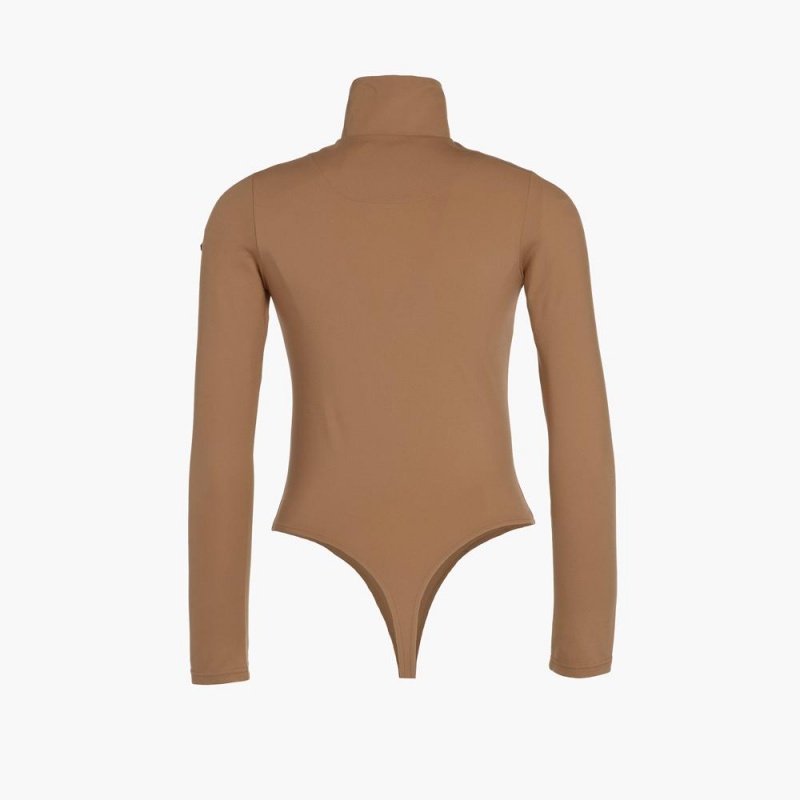 Goldbergh POPPY ski body Ski Tops Brown | 407659BDR