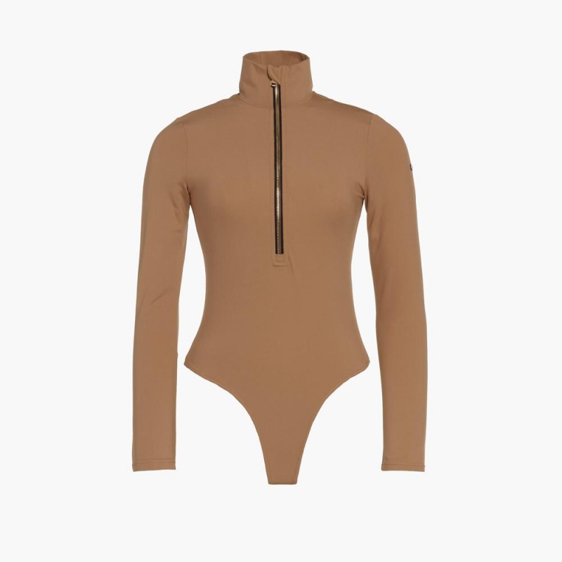 Goldbergh POPPY ski body Ski Tops Brown | 407659BDR