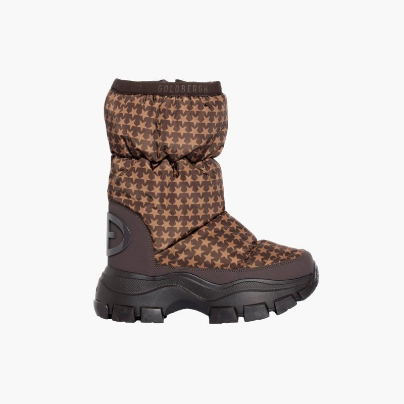 Goldbergh POWER Snow Boots Dark Brown | 312964NFR