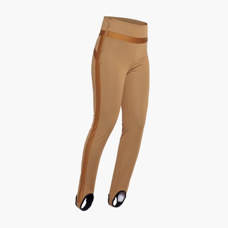 Goldbergh PRAISE ski Leggings Brown | 705612AWZ