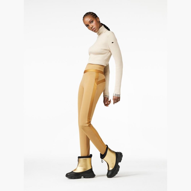 Goldbergh PRAISE ski Leggings Brown | 705612AWZ