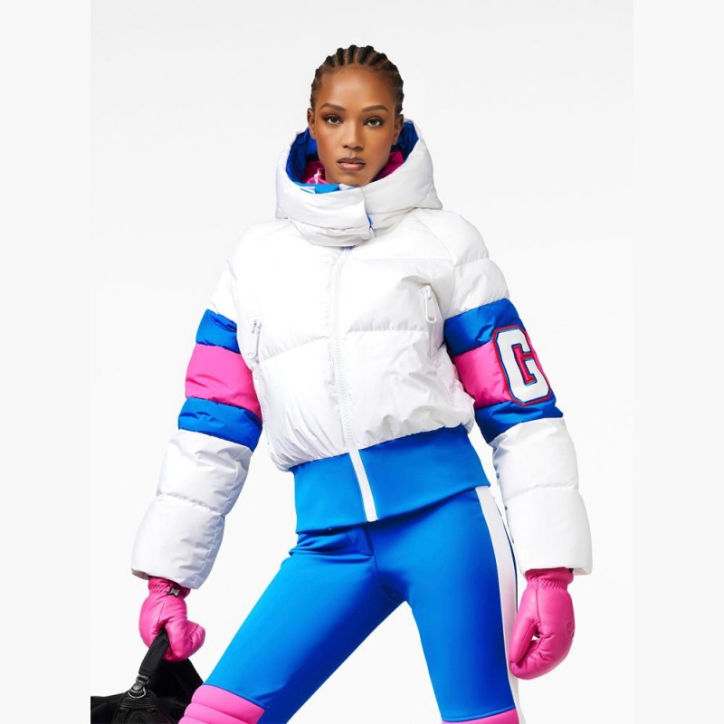 Goldbergh PUCK Ski Jacket White | 456791KGN