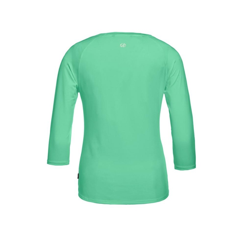 Goldbergh RAVEN 3/4 sleeve T-shirts Green | 537142IGZ