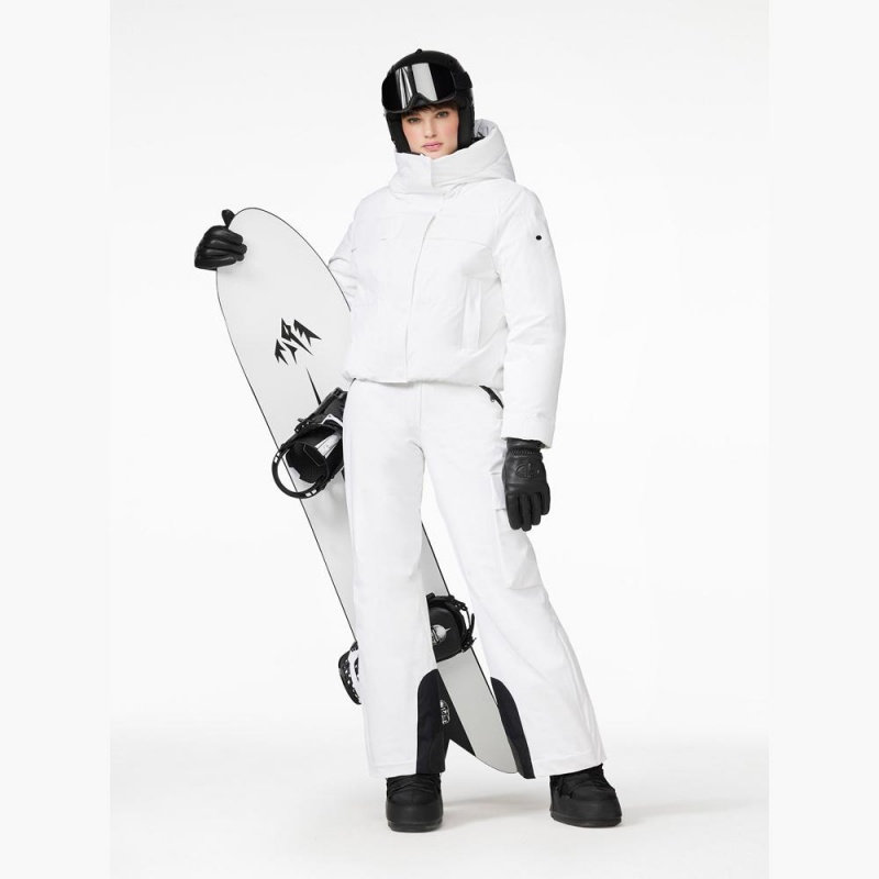 Goldbergh RILEY Ski Jacket White | 028457EHY