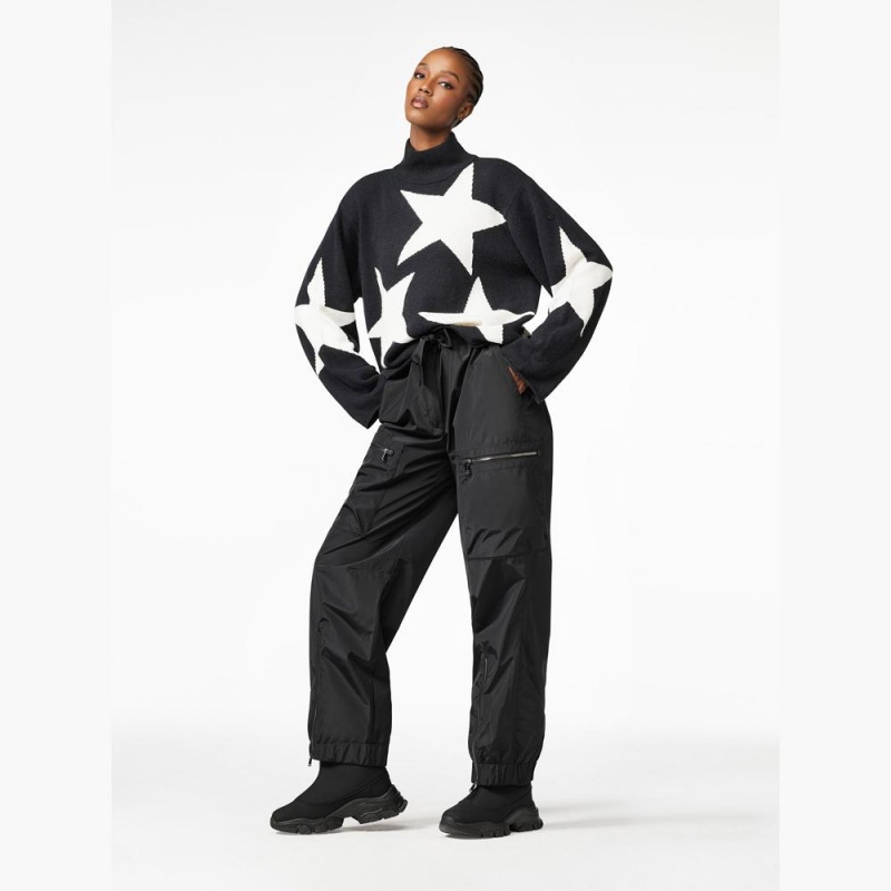 Goldbergh RISING STAR long sleeve knit Sweater Black | 139580VUL