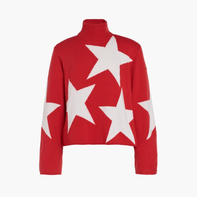 Goldbergh RISING STAR long sleeve knit Sweater Red | 479310CPJ