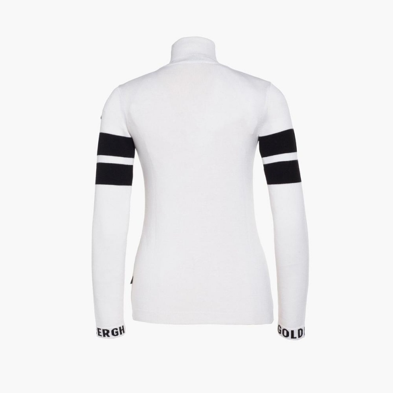 Goldbergh ROCKET long sleeve knit Sweater White | 368705WRP