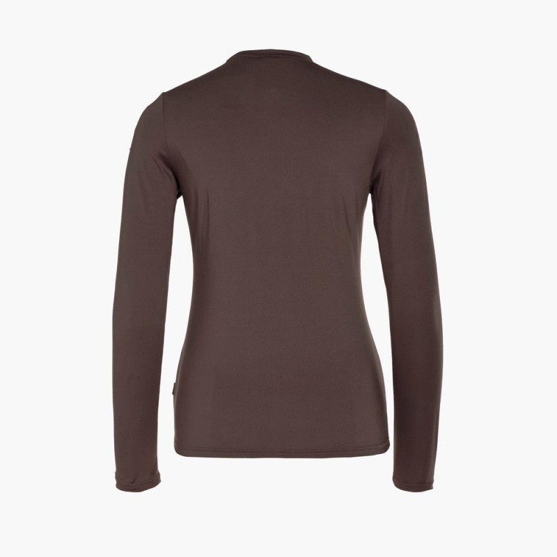 Goldbergh ROCK PEAK long sleeve T-shirts Brown | 193024RFL