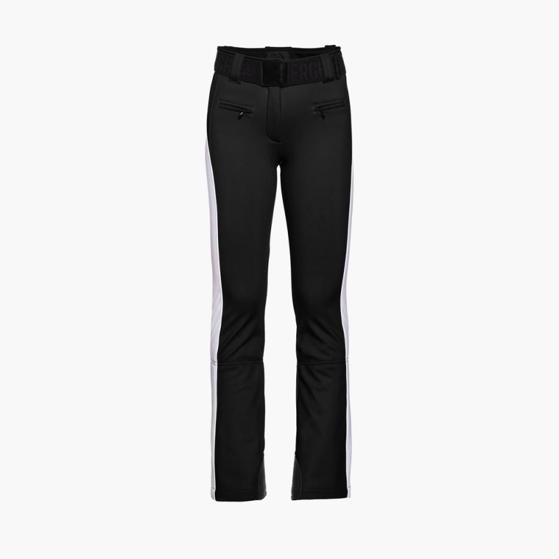 Goldbergh RUNNER Ski Pants Black / White | 321748NYG