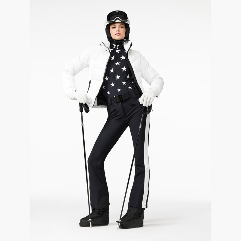 Goldbergh RUNNER Ski Pants Black / White | 321748NYG