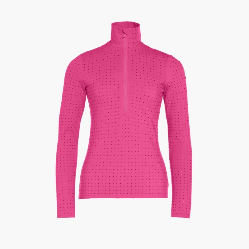 Goldbergh SPARK ski pully Ski Tops Pink | 931265KQM