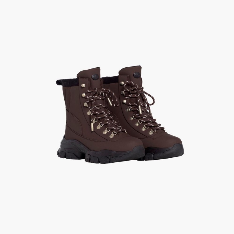 Goldbergh STROLL Snow Boots Dark Brown | 395107IJH