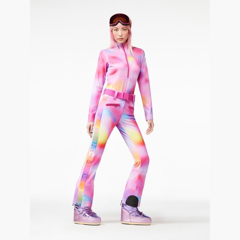 Goldbergh SUPERNOVA Ski Pants Pink Purple | 814925VZH