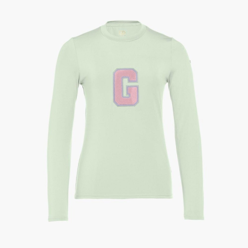 Goldbergh SUPER G long sleeve T-shirts Mint | 018697BDA